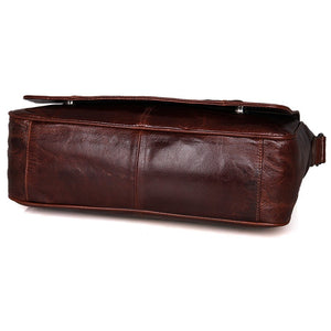 YAAGLE Men's Vintage Real Leather Flap Messenger Bag YG7338 - YAAGLE.com