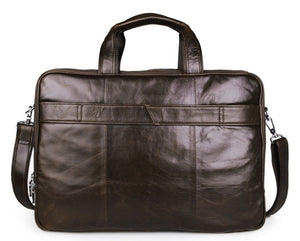 YAAGLE Bright Real Leather Men's Briefcase Laptop Business Bag YG7289 - YAAGLE.com