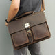 YAAGLE Men's Durable Real Leather Laptop Business Handbag YG7164R - YAAGLE.com