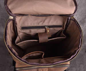 Leather Backpack Large Capacity Travel Bag YG1919 - YAAGLE.com