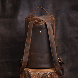 Leather Backpack Large Capacity Travel Bag YG1919 - YAAGLE.com