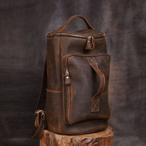 Leather Backpack Large Capacity Travel Bag YG1919 - YAAGLE.com