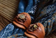 Vintage Leather Scarf Buckle Scarf Ring YG1171 - YAAGLE.com