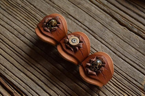 Vintage Leather Scarf Buckle Scarf Ring YG1171 - YAAGLE.com