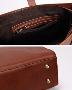 YAAGLE Women Vintage Crazy Horse Leather Handbag Tote YG3781 - YAAGLE.com