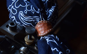 Vintage Leather Scarf Buckle Scarf Ring YG1169 - YAAGLE.com