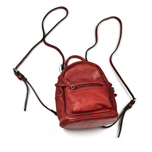 YAAGLE Girls' Multi-Purpose Tanned Leather Mini Backpack YG8190 - YAAGLE.com