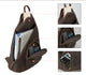 YAAGLE Mens Crazy Horse Leather Sling Chest BackPack USB Charging Sports Crossbody Bag YG5115 - YAAGLE.com