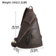 YAAGLE Mens Crazy Horse Leather Sling Chest BackPack USB Charging Sports Crossbody Bag YG5115 - YAAGLE.com