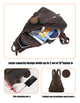 YAAGLE Mens Crazy Horse Leather Sling Chest BackPack USB Charging Sports Crossbody Bag YG5115 - YAAGLE.com