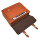 YAAGLE Men's Genuine Leather Business Briefcase Flap Handbag YG7205B - YAAGLE.com