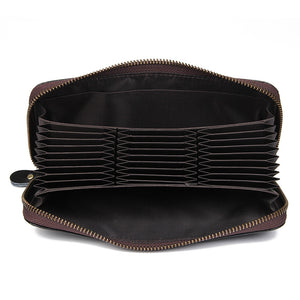 YAAGLE Unisex Real Leather Multi Card Slots Notecase Wallet YG8440 - YAAGLE.com