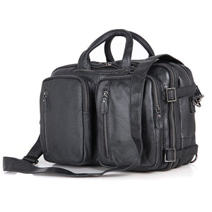 YAAGLE Multi-functional Real Leather Hand Briefcase Business Backpack YG7014 - YAAGLE.com