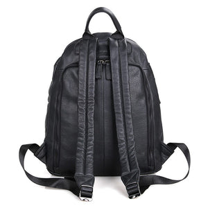 YAAGLE Genuine Leather Leisure Travel Backpack for Men Boys YG2005 - YAAGLE.com