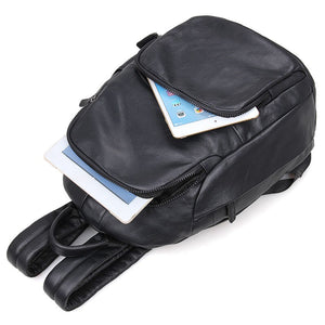 YAAGLE Genuine Leather Leisure Travel Backpack for Men Boys YG2005 - YAAGLE.com