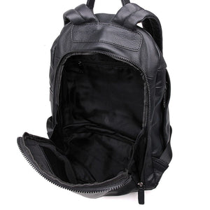 YAAGLE Genuine Leather Leisure Travel Backpack for Men Boys YG2005 - YAAGLE.com