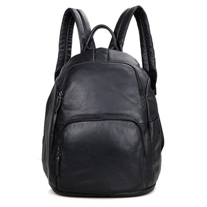 YAAGLE Genuine Leather Leisure Travel Backpack for Men Boys YG2005 - YAAGLE.com