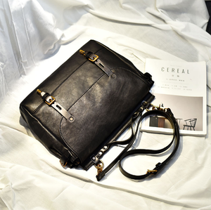 YAAGLE Men's Tanned Leather Business Briefcase Messenger Handbag YG8568 - YAAGLE.com