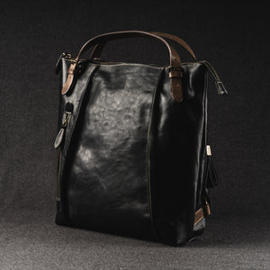 YAAGLE Multi-functional Real Leather Large Size Travel Sling Backpack Tote YG256 - YAAGLE.com