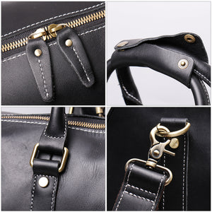 YAAGLE Large Capacity Crazy Horse Leather Luggage Handbag YG9088 - YAAGLE.com