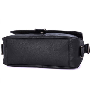 YAAGLE Men's Leisure Litchi Texture Real Leather Messenger Bag YG1030A - YAAGLE.com