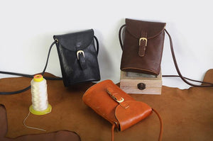 YAAGLE Girls' Portable Tanned Leather Mini Phone Bag YGG21866 - YAAGLE.com