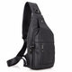 YAAGLE Men's Genuine Leather Sling Backpack Chest Bag YG4004 - YAAGLE.com