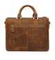 YAAGLE Men's Vintage Crazy Horse Leather Zipper Business Handbag YG7113 - YAAGLE.com