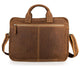 YAAGLE Multi-pockets Crazy Horse Leather Briefcase Handbag for Men YG6020 - YAAGLE.com