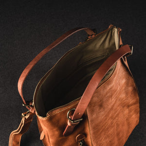 YAAGLE Multi-functional Real Leather Large Size Travel Sling Backpack Tote YG256 - YAAGLE.com