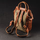 YAAGLE Unisex Vintage Tanned Leather Travel Backpack Tote YGM092 - YAAGLE.com