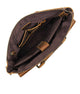 YAAGLE Men's Vintage Crazy Horse Leather Zipper Business Handbag YG7113 - YAAGLE.com