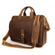 YAAGLE Multi-pockets Crazy Horse Leather Briefcase Handbag for Men YG6020 - YAAGLE.com