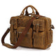 YAAGLE Multi-pockets Real Leather Hand Briefcase for Men YG7028 - YAAGLE.com