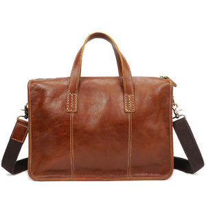 YAAGLE Men's Genuine Leather Business Messenger Handbag YGYD8093 - YAAGLE.com
