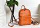 YAAGLE Girls' Simple Real Leather Student Zipper Backpack YG209 - YAAGLE.com