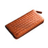 YAAGLE Unisex Knitted Leather Notecase Wallet YG81244