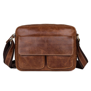 YAAGLE Men's Portable Real Leather Business Shoulder Bag YG1043X - YAAGLE.com