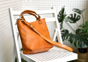 YAAGLE  Women Real Leather British Style Briefcase Handbag YG0818 - YAAGLE.com