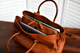 YAAGLE Women Large Capacity Multi-interlayers Tanned Leather Top-handle Bag YG8608 - YAAGLE.com