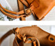 YAAGLE  Women Real Leather British Style Briefcase Handbag YG0818 - YAAGLE.com