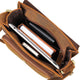 YAAGLE Men's Vintage Crazy Horse Leather Flap Messenger Bag YG7055 - YAAGLE.com