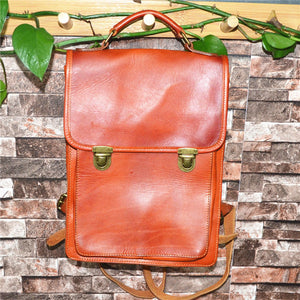YAAGLE Women Fashion Tanned Leather Backpack YG43020 - YAAGLE.com