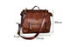 YAAGLE Men's Tanned Leather Business Briefcase Messenger Handbag YG8568 - YAAGLE.com