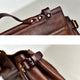 YAAGLE Men's Tanned Leather Business Briefcase Messenger Handbag YG8568 - YAAGLE.com