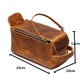 YAAGLE Multi-functional Crazy Horse Leather Cosmetic Handbag YG9049 - YAAGLE.com