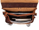 YAAGLE Men's Crazy Horse Leather Business Briefcase Flap Handbag YG7161 - YAAGLE.com