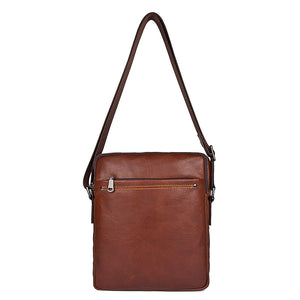 YAAGLE Men's Portable Real Leather Leisure Shoulder Bag YG1043X - YAAGLE.com