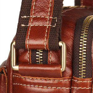YAAGLE Men's Portable Real Leather Business Shoulder Bag YG1043X - YAAGLE.com