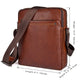 YAAGLE Men's Portable Real Leather Leisure Shoulder Bag YG1043X - YAAGLE.com